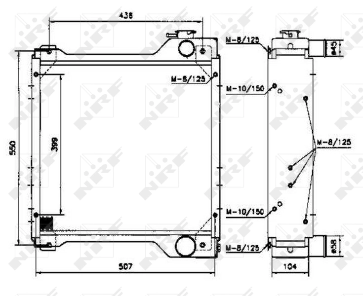 NRF 52105 Radiator, engine cooling