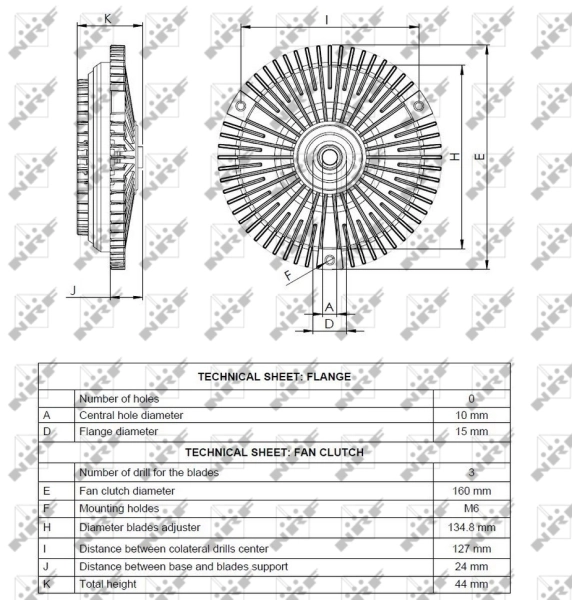 NRF 49529 Clutch, radiator fan