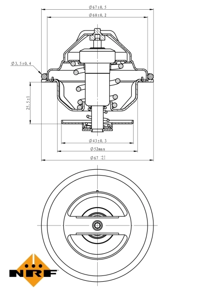 Thermostat, coolant EASY FIT 725117