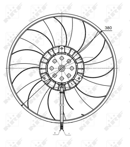 Fan, engine cooling 47422