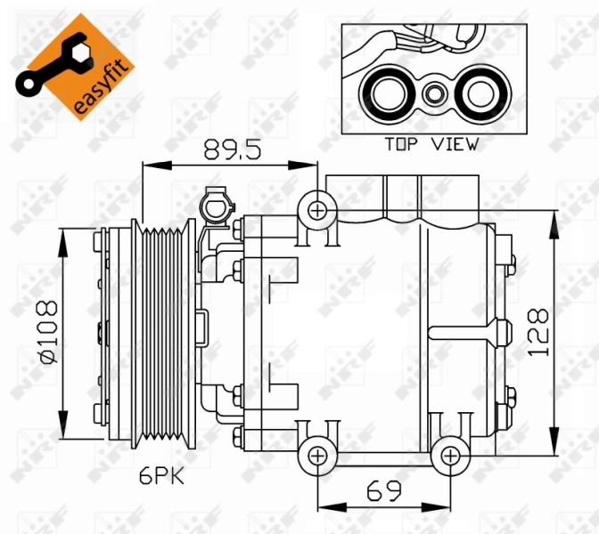 Compressor, air conditioning EASY FIT 32248