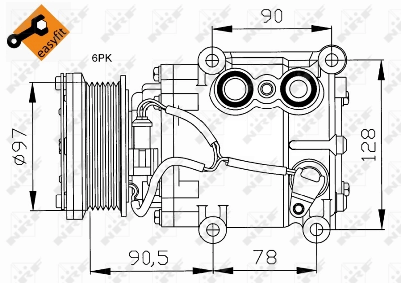 Compressor, air conditioning EASY FIT 32199