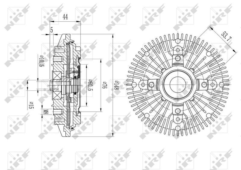 水箱冷却风扇离合器 49623