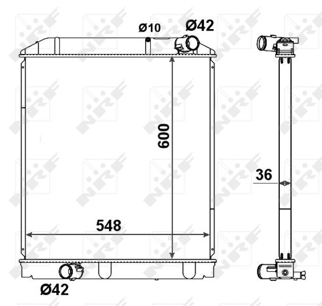 NRF 58442 Radiator, engine cooling