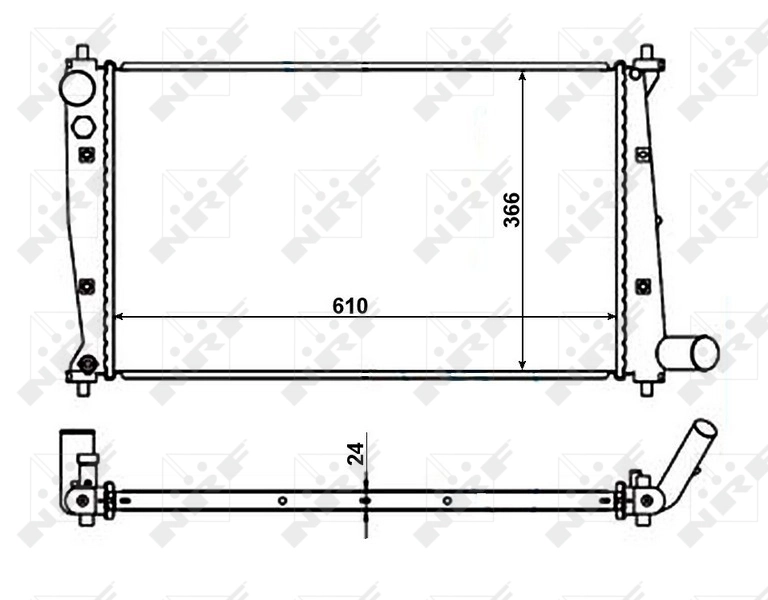 NRF 56102 Radiator, engine cooling