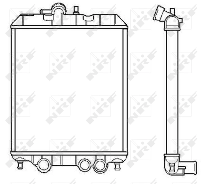 Radiator, engine cooling 53618