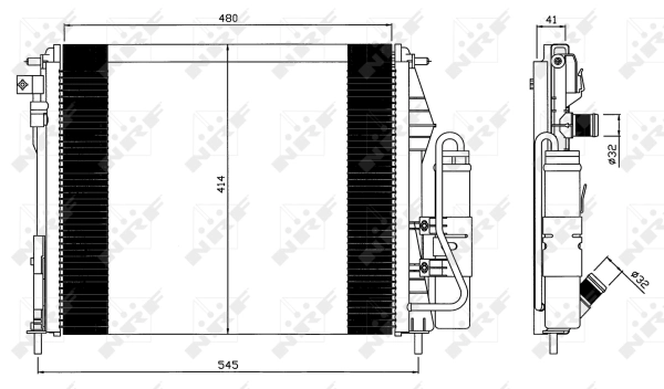 Condenser, air conditioning 35547