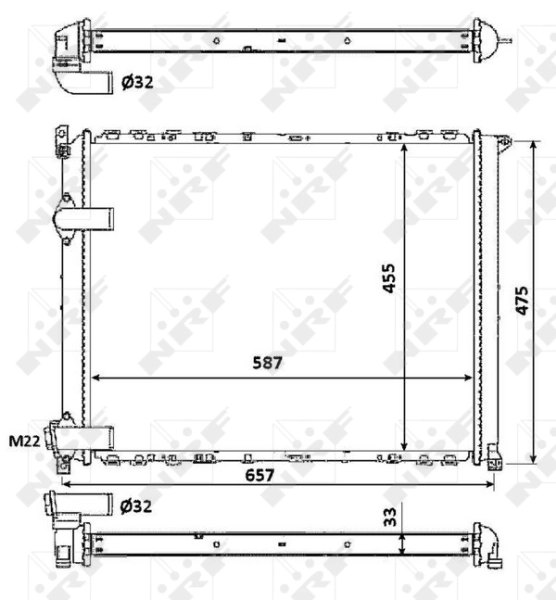 NRF 58849 Radiator, engine cooling