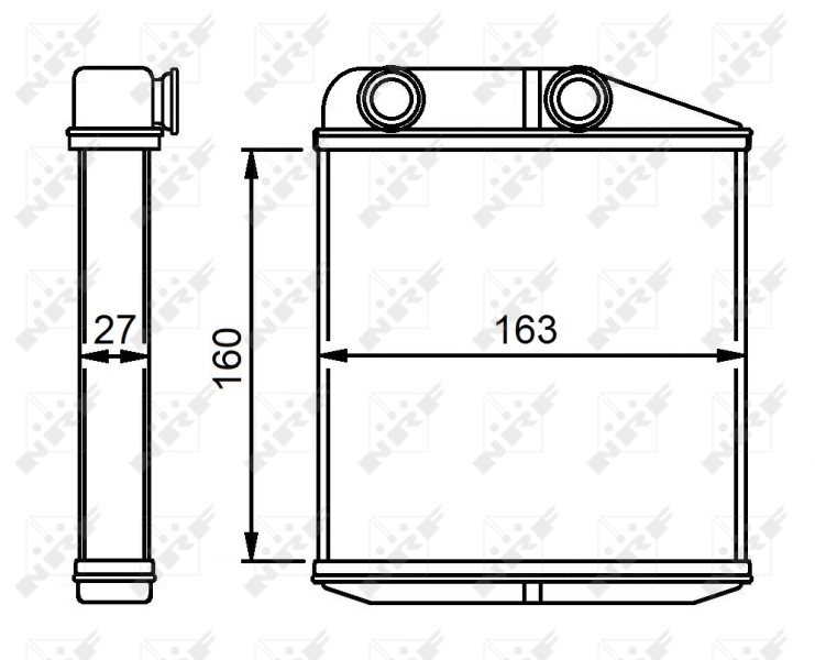 Heat Exchanger, interior heating EASY FIT 54310