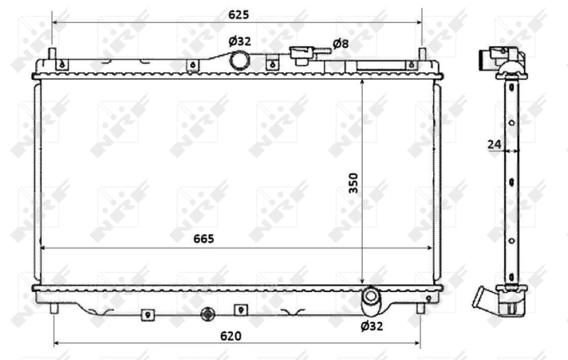 Radiator, engine cooling EASY FIT 507722