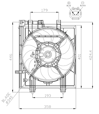 Fan, engine cooling 47936