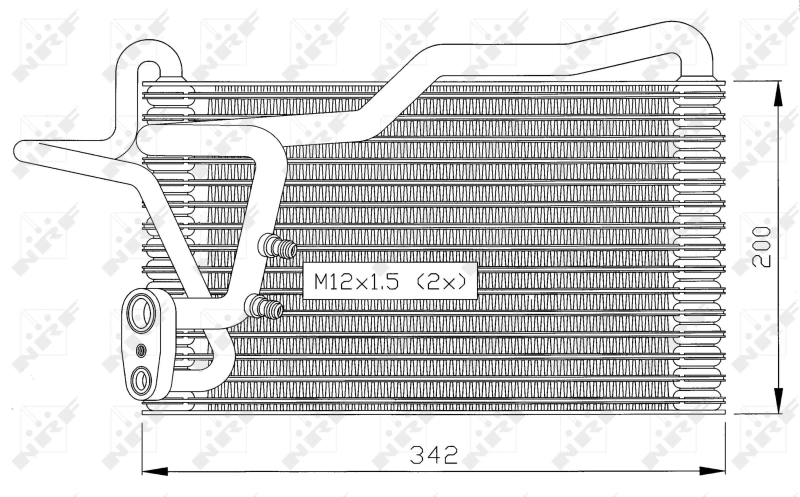 Evaporator, air conditioning 36036