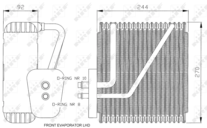 Evaporator, air conditioning EASY FIT 36045