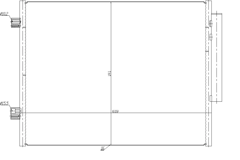 Condenser, air conditioning EASY FIT 350458