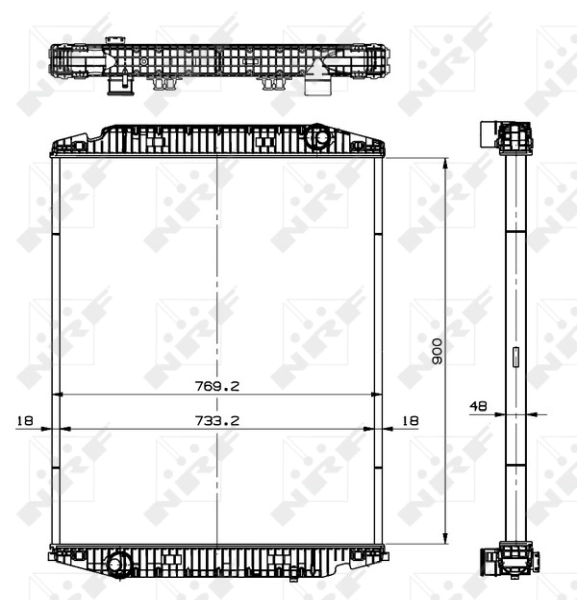 NRF 519568 Radiator, engine cooling
