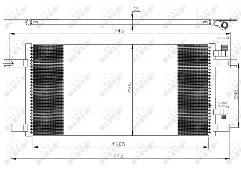 NRF 35647 Condenser, air conditioning