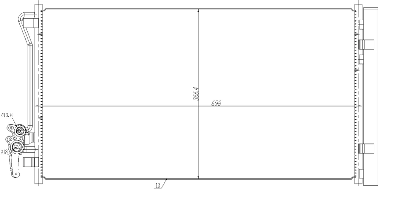Condenser, air conditioning EASY FIT 350479