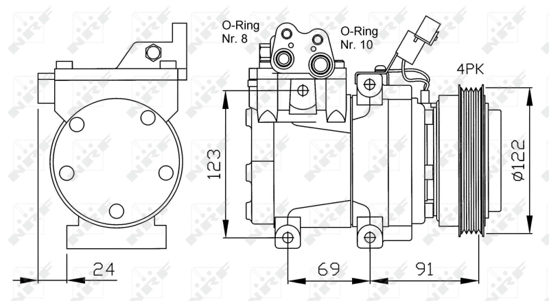 Compressor, air conditioning EASY FIT 32205