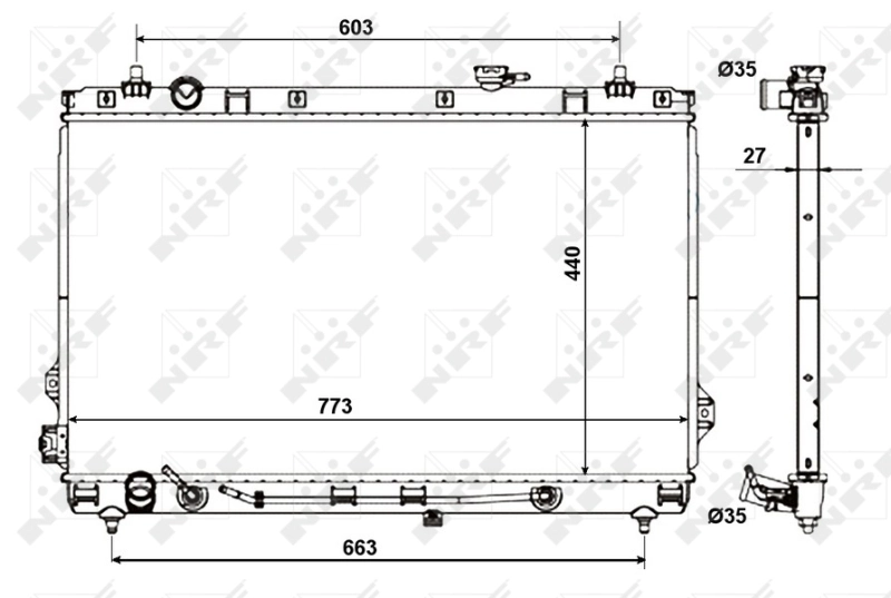 NRF 56056 Radiator, engine cooling