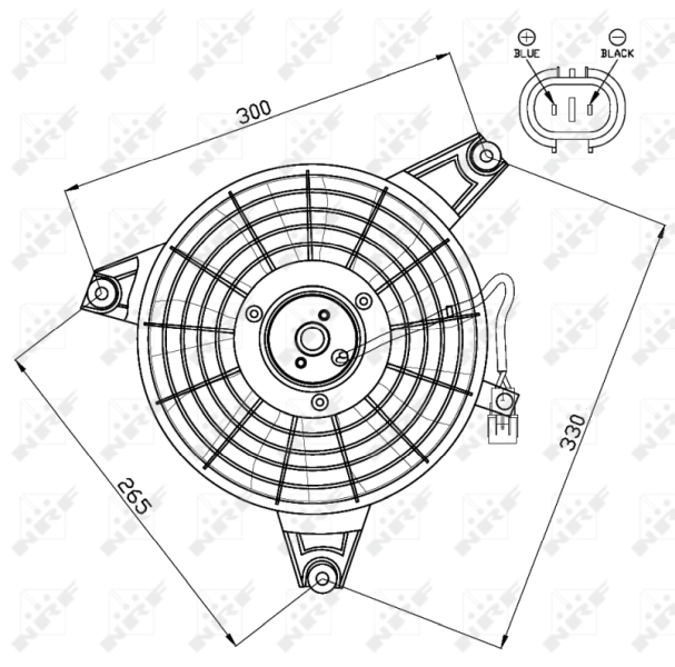 NRF 47548 Fan, engine cooling