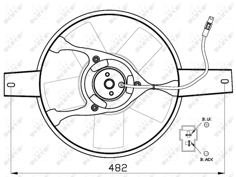 Fan, engine cooling 47540
