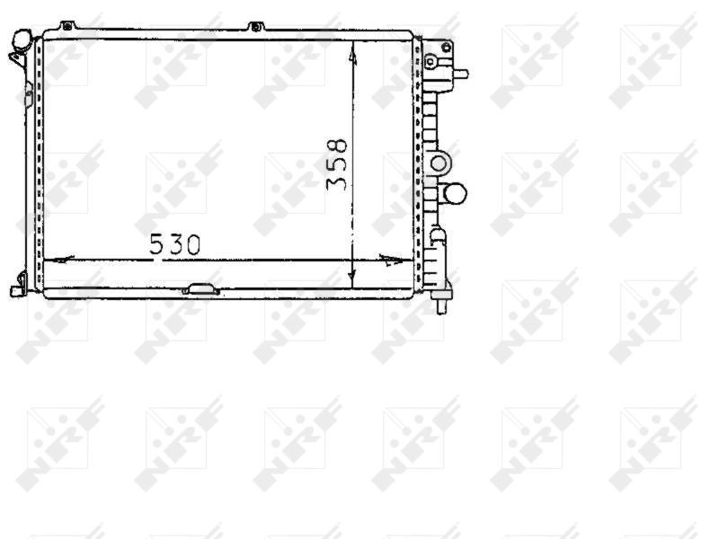 Radiator, engine cooling 58974