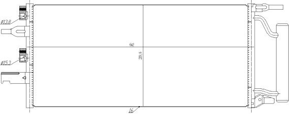 Condenser, air conditioning EASY FIT 350475