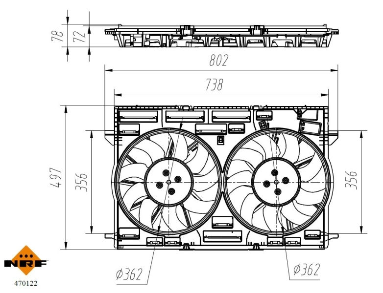 Fan, engine cooling 470122
