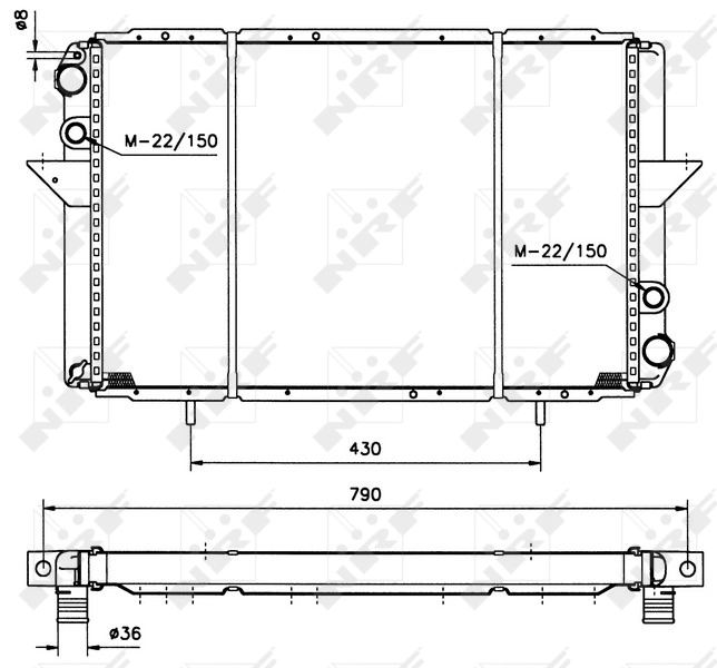 NRF 50410 Radiator, engine cooling