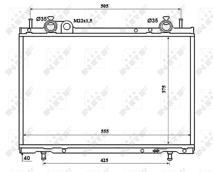 NRF 53201 Radiator, engine cooling