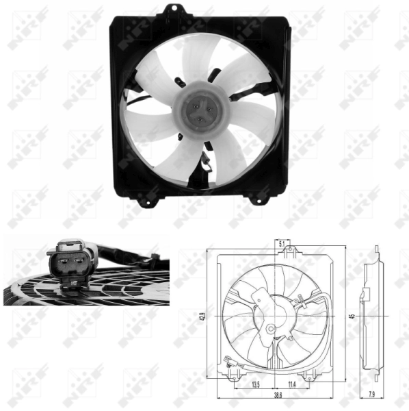 Fan, engine cooling 47695