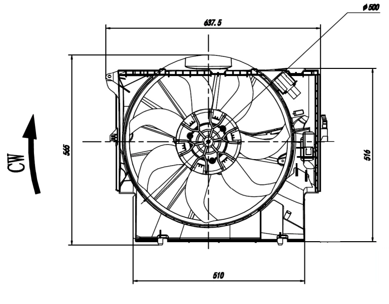 NRF 47923 Fan, engine cooling