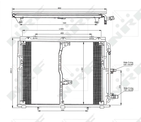 Condenser, air conditioning EASY FIT 35229