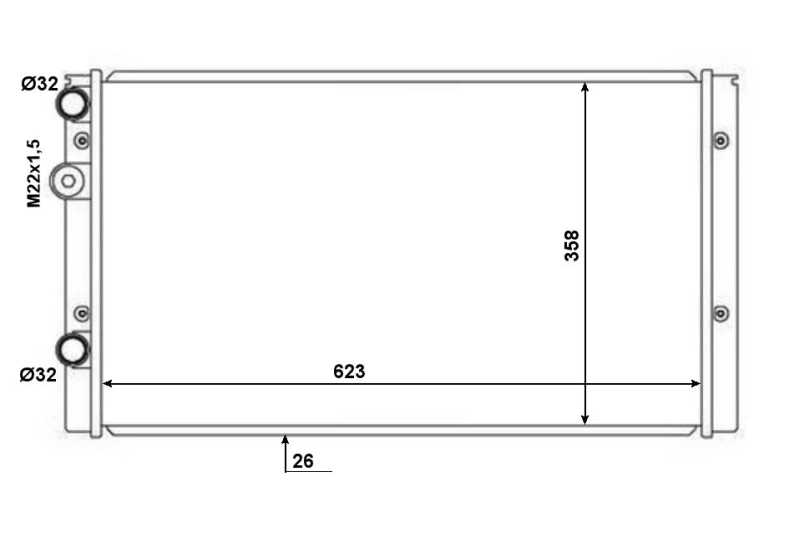 NRF 50457 Radiator, engine cooling