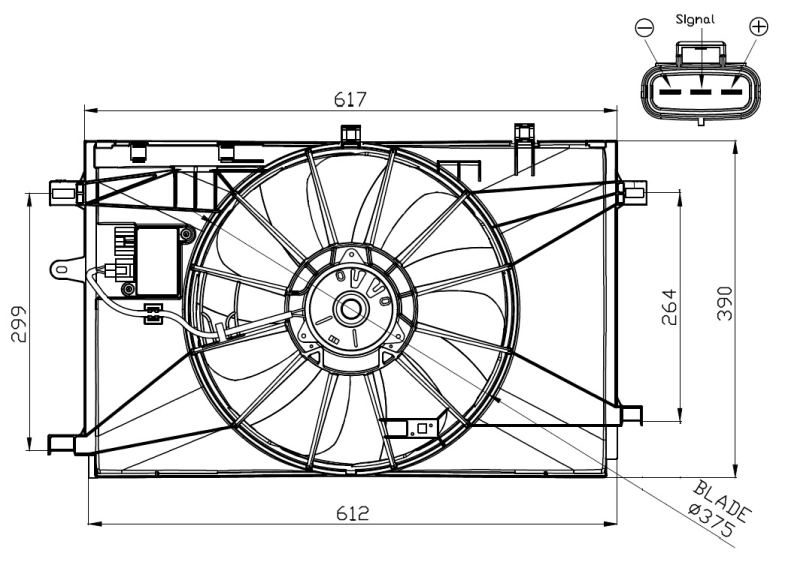 Fan, engine cooling 47937