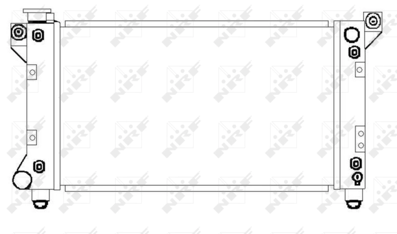 Radiator, engine cooling 50237