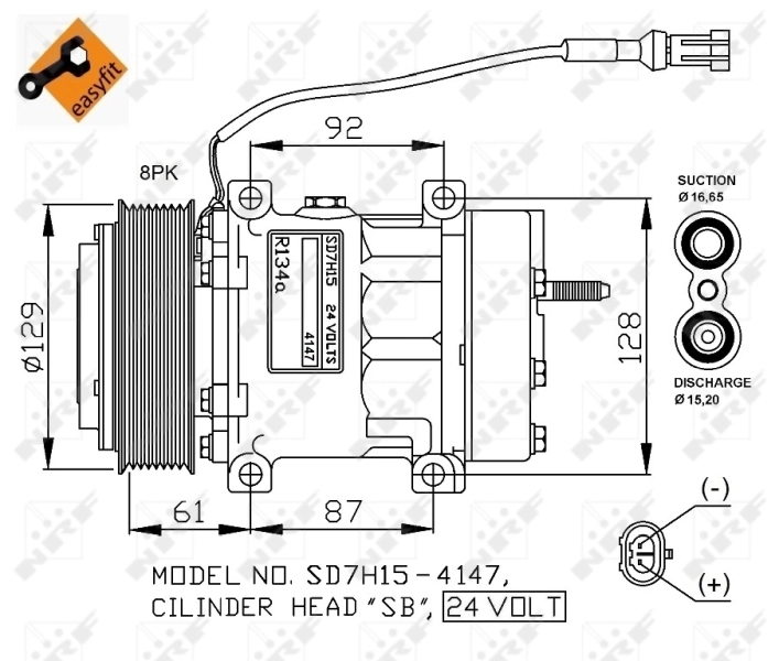Compressor, air conditioning EASY FIT 32780