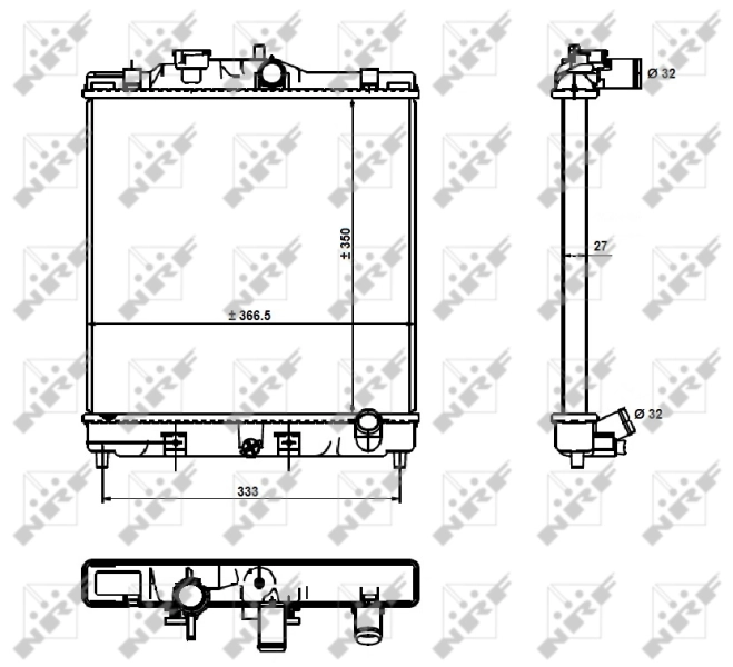 Radiator, pendingin mesin 526356