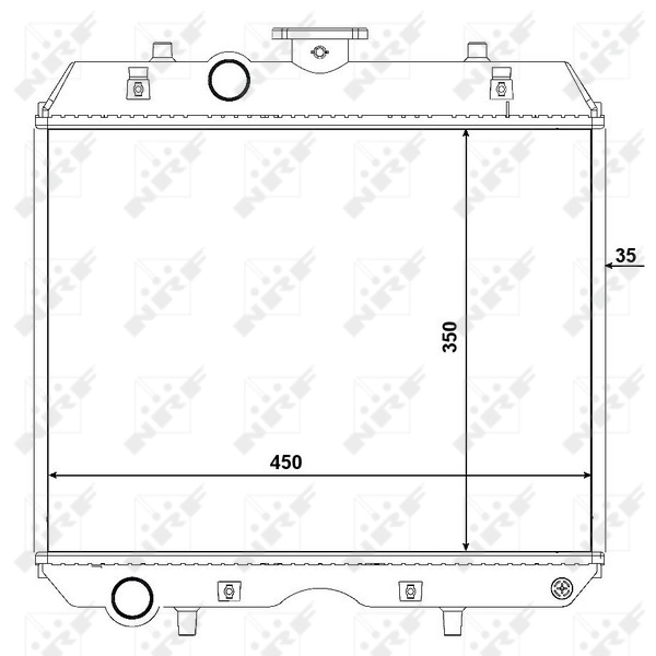 NRF 54107 Radiator, engine cooling