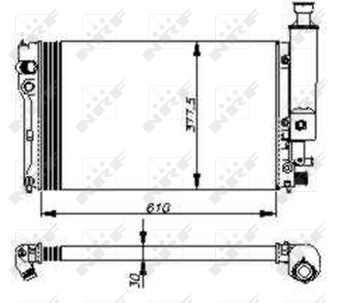 NRF 58805 Radiator, engine cooling