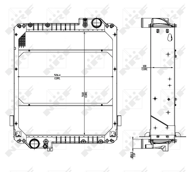 NRF 54071 Radiator, engine cooling