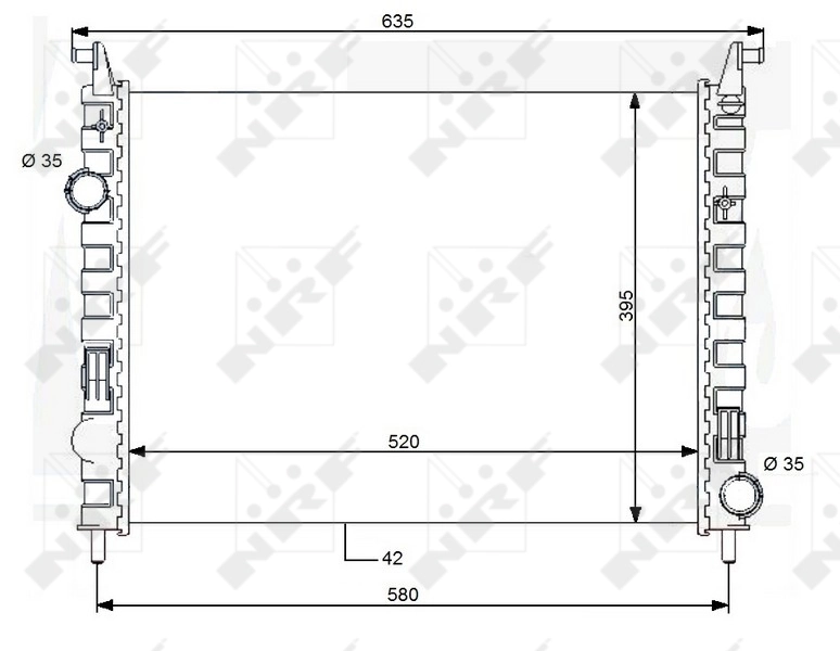 NRF 59120 Radiator, engine cooling