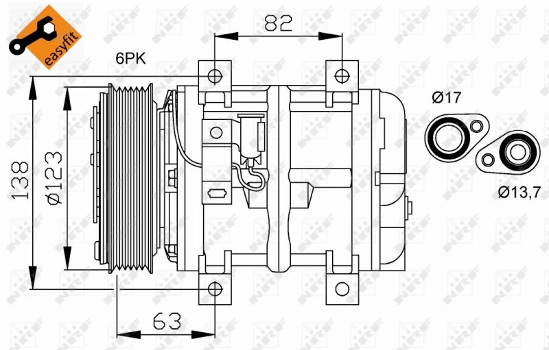 Compressor, air conditioning EASY FIT 32112
