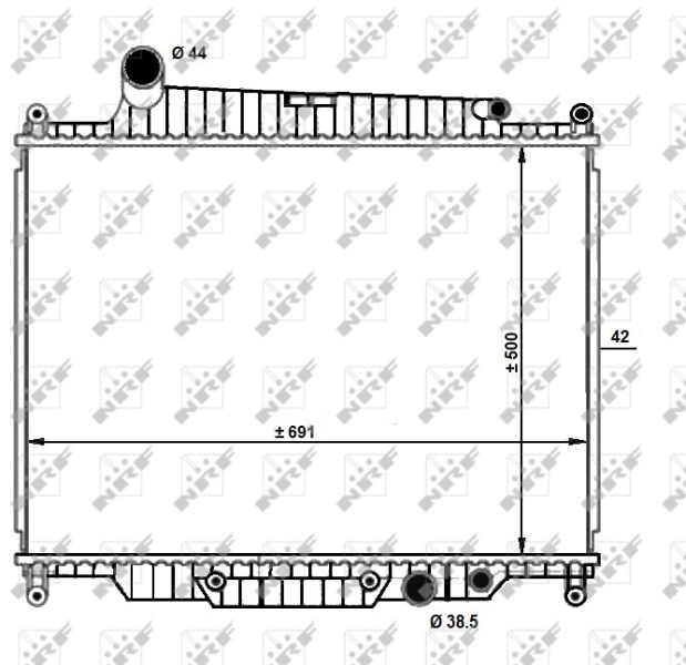 NRF 59096 Radiator, engine cooling