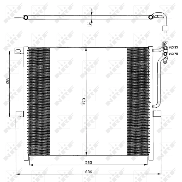 Condenser, air conditioning EASY FIT 35468
