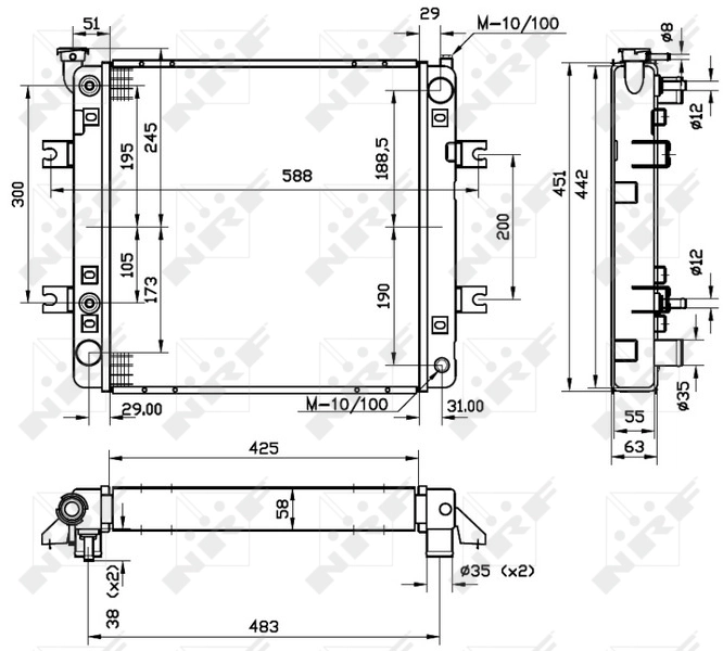 NRF 52241 Radiator, engine cooling