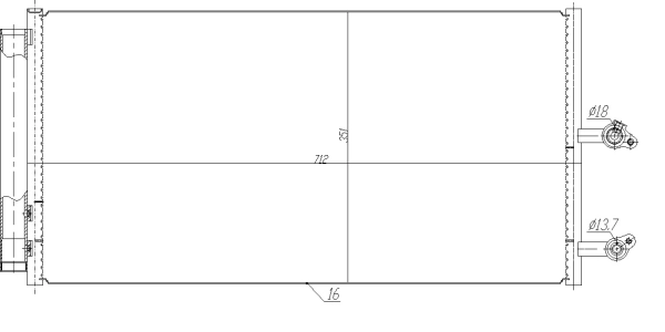 Condenser, air conditioning EASY FIT 350470