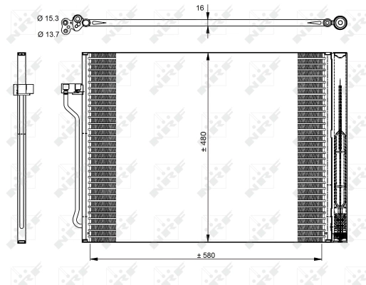 Condenser, air conditioning EASY FIT 350325
