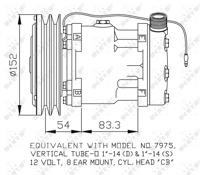 Compressor, air conditioning EASY FIT 32814