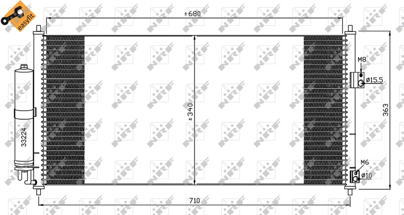 Kondensor, AC EASY FIT 35565